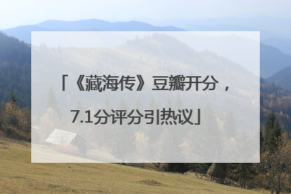 《藏海传》豆瓣开分，7.1分评分引热议