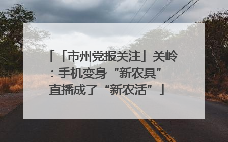 「市州党报关注」关岭：手机变身“新农具” 直播成了“新农活”