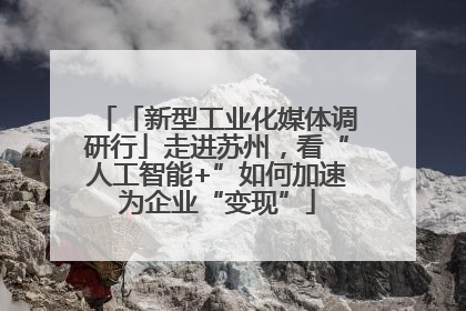 「新型工业化媒体调研行」走进苏州，看“人工智能+”如何加速为企业“变现”