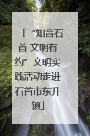 “知音石首 文明有约”文明实践活动走进石首市东升镇