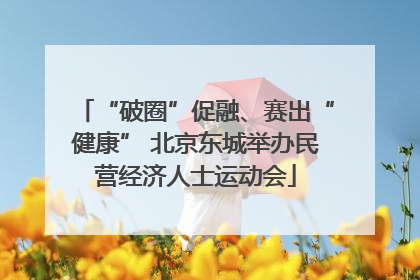 “破圈”促融、赛出“健康” 北京东城举办民营经济人士运动会