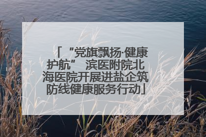 “党旗飘扬·健康护航” 滨医附院北海医院开展进盐企筑防线健康服务行动