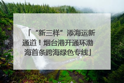 “新三样”添海运新通道！烟台港开通环渤海首条跨海绿色专线