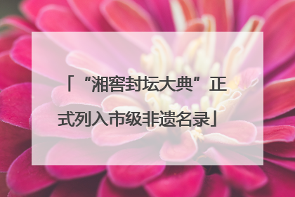 “湘窖封坛大典”正式列入市级非遗名录