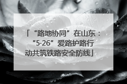 “路地协同”在山东：“5·26”爱路护路行动共筑铁路安全防线