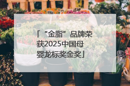 “金脂”品牌荣获2025中国母婴龙标奖金奖