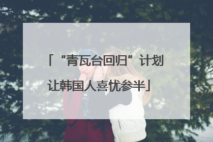 “青瓦台回归”计划让韩国人喜忧参半