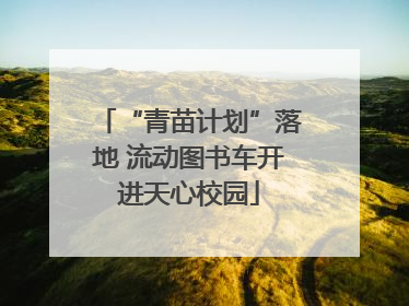 “青苗计划”落地 流动图书车开进天心校园