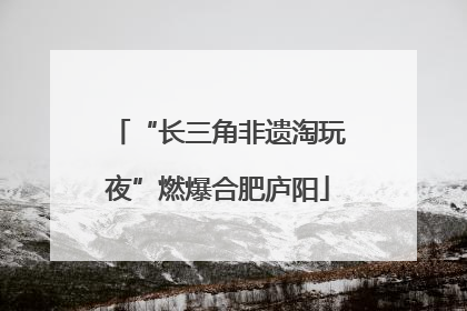 “长三角非遗淘玩夜”燃爆合肥庐阳