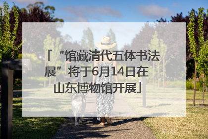 “馆藏清代五体书法展”将于6月14日在山东博物馆开展