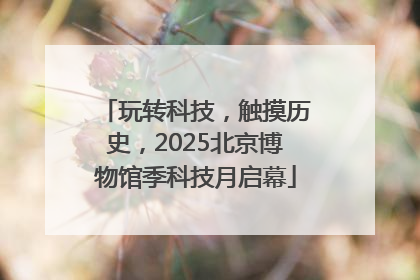 玩转科技，触摸历史，2025北京博物馆季科技月启幕