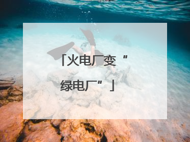 火电厂变“绿电厂”