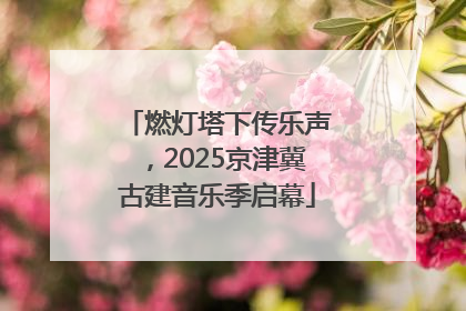 燃灯塔下传乐声，2025京津冀古建音乐季启幕