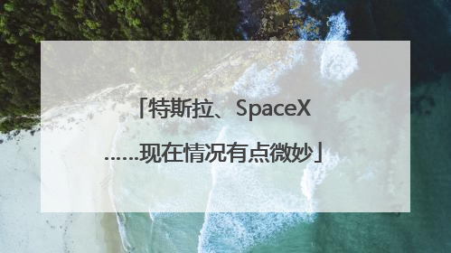 特斯拉、SpaceX……现在情况有点微妙