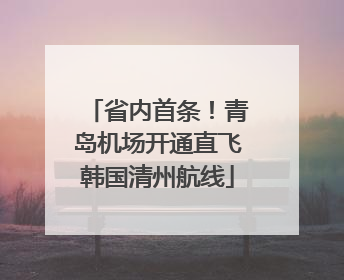 省内首条！青岛机场开通直飞韩国清州航线