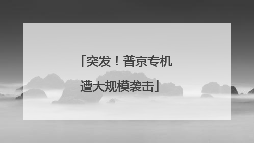 突发！普京专机遭大规模袭击