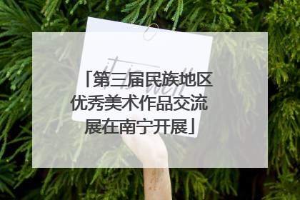 第三届民族地区优秀美术作品交流展在南宁开展