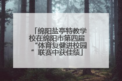 绵阳盐亭特教学校在绵阳市第四届“体育复健进校园”联赛中获佳绩