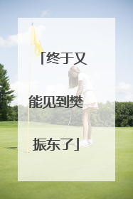 终于又能见到樊振东了