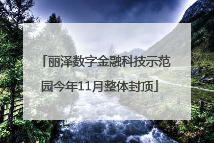 丽泽数字金融科技示范园今年11月整体封顶
