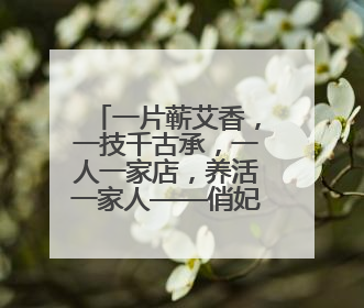 一片蕲艾香，一技千古承，一人一家店，养活一家人——俏妃蕲春溯源直播解码中医养生文化传承