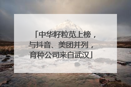 中华籽粒苋上榜，与抖音、美团并列，育种公司来自武汉