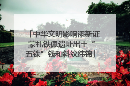 中华文明影响添新证 蒙扎铁佩遗址出土“五铢”钱和斜纹纬锦