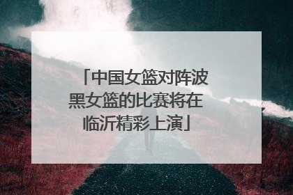 中国女篮对阵波黑女篮的比赛将在临沂精彩上演