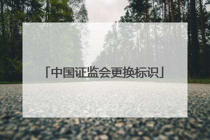 中国证监会更换标识
