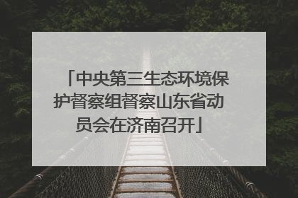 中央第三生态环境保护督察组督察山东省动员会在济南召开