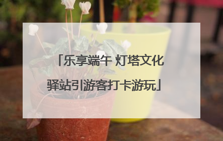 乐享端午 灯塔文化驿站引游客打卡游玩
