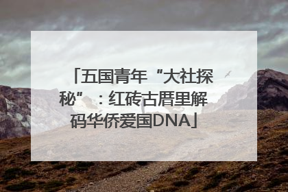 五国青年“大社探秘”：红砖古厝里解码华侨爱国DNA