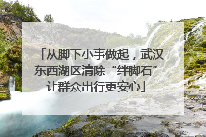 从脚下小事做起，武汉东西湖区清除“绊脚石”让群众出行更安心