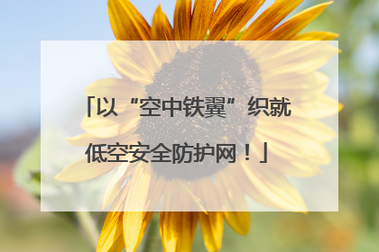 以“空中铁翼”织就低空安全防护网！