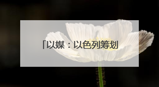 以媒：以色列筹划对伊朗行动多年