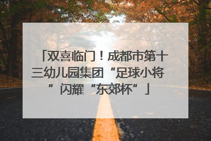双喜临门！成都市第十三幼儿园集团“足球小将”闪耀“东郊杯”