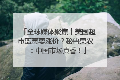 全球媒体聚焦丨美国超市蓝莓要涨价？秘鲁果农：中国市场真香！