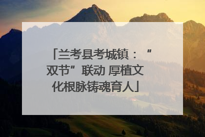 兰考县考城镇：“双节”联动 厚植文化根脉铸魂育人