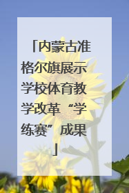 内蒙古准格尔旗展示学校体育教学改革“学练赛”成果