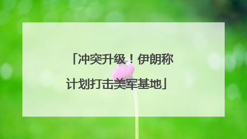 冲突升级！伊朗称计划打击美军基地