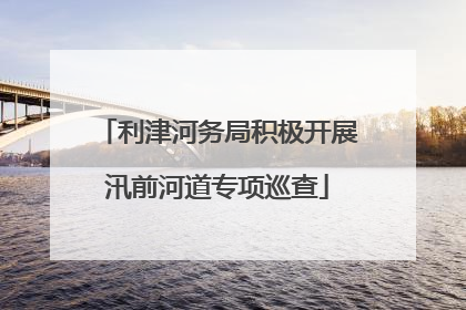 利津河务局积极开展汛前河道专项巡查