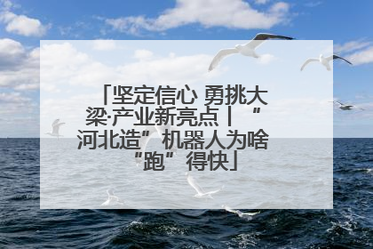坚定信心 勇挑大梁·产业新亮点丨“河北造”机器人为啥“跑”得快