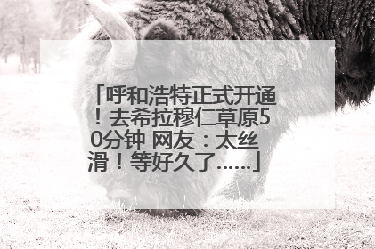 呼和浩特正式开通！去希拉穆仁草原50分钟 网友：太丝滑！等好久了……