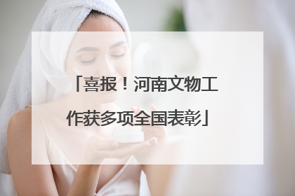 喜报！河南文物工作获多项全国表彰