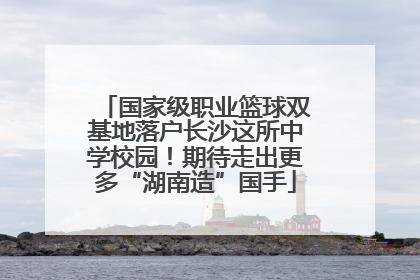 国家级职业篮球双基地落户长沙这所中学校园！期待走出更多“湖南造”国手