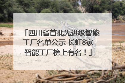 四川省首批先进级智能工厂名单公示 长虹8家智能工厂榜上有名！
