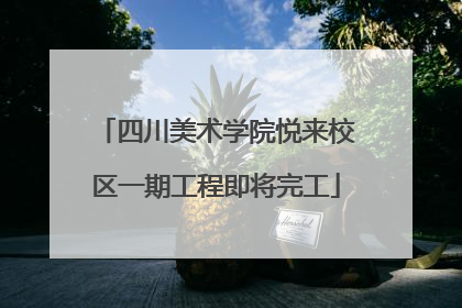 四川美术学院悦来校区一期工程即将完工