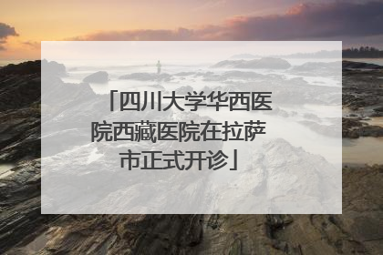 四川大学华西医院西藏医院在拉萨市正式开诊