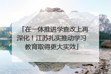 在一体推进学查改上再深化！江苏扎实推动学习教育取得更大实效