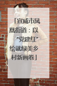 宣威市凤凰街道：以“党建红”绘就绿美乡村新画卷